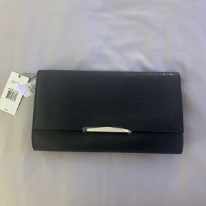 Danielle Nicole Black Embossed Clutch